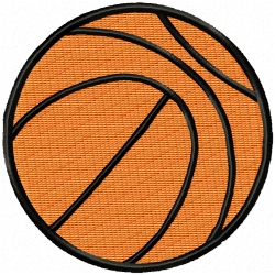 Basketball Embroidery Design 5